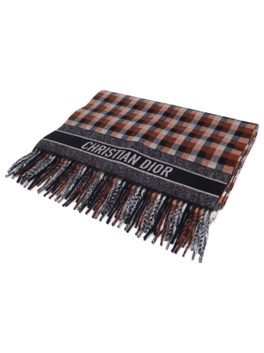 Dior Check Signature Logo Wool